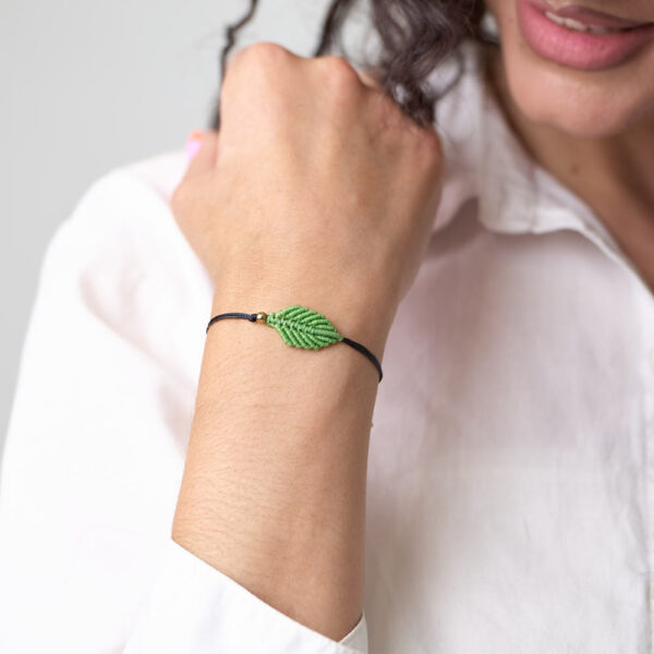 ΒΡΑΧΙΟΛΙ MACRAME “Leafy”