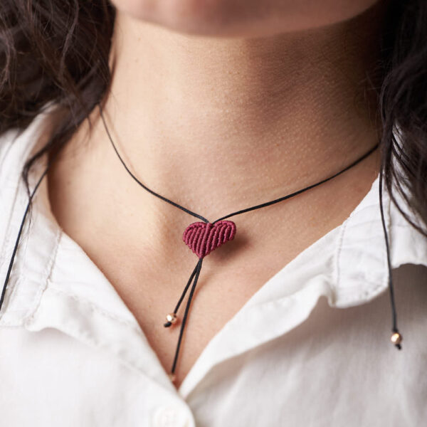 ΚΟΛΙΕ MACRAME “HEARTDROP” - Image 5