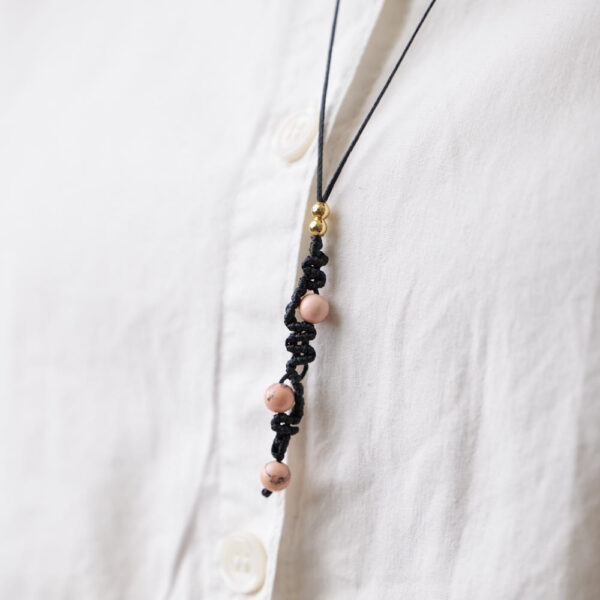 ΚΟΛΙΕ MACRAME “DUSTY ROSE” - Image 5